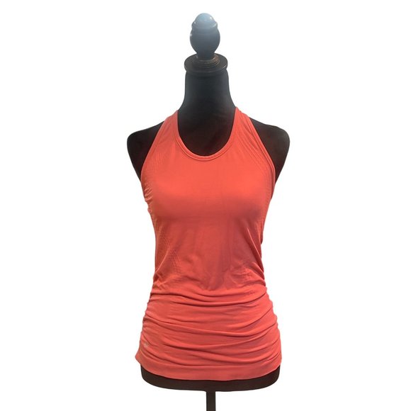 Athleta Speedlight Seamless Tank Top Coral Racerback S - Picture 5 of 7